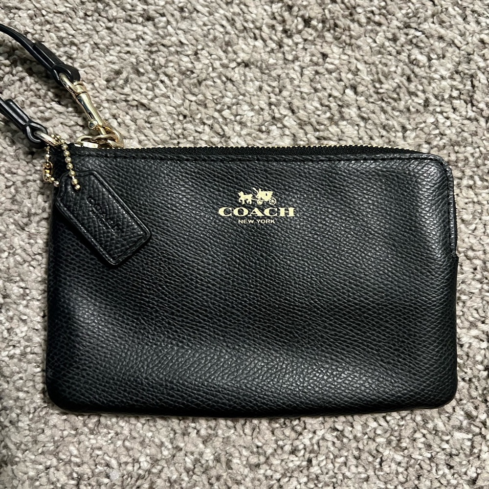Black Coach wristlet